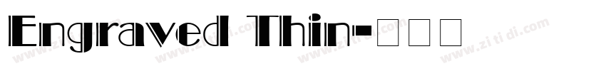 Engraved Thin字体转换